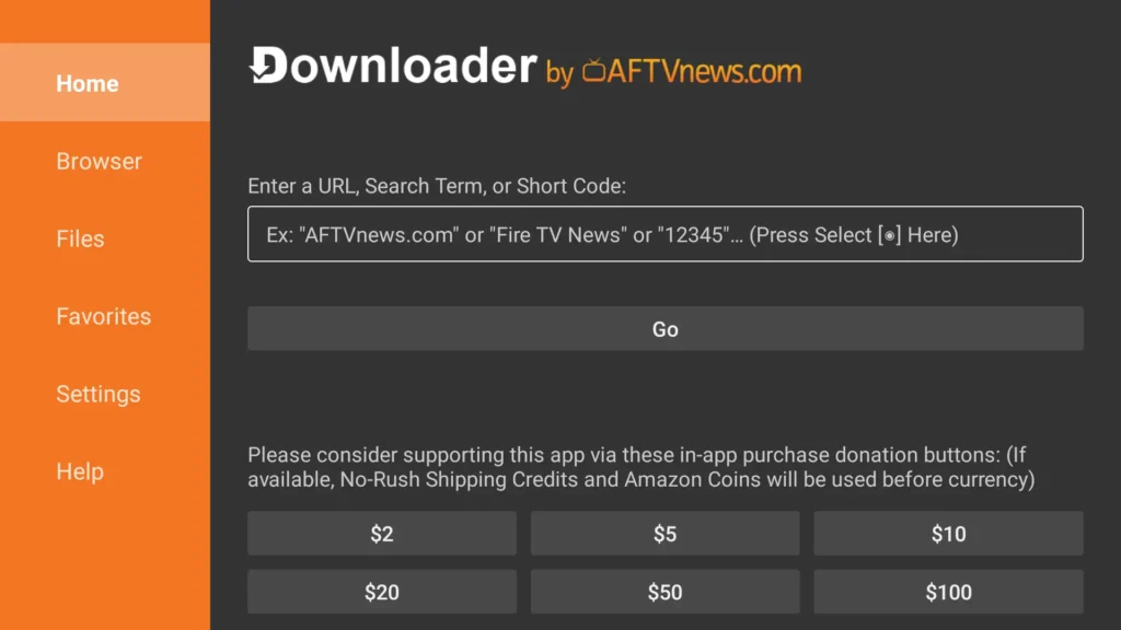 Aplicativo Downloader by Aft para Instalar IPTV