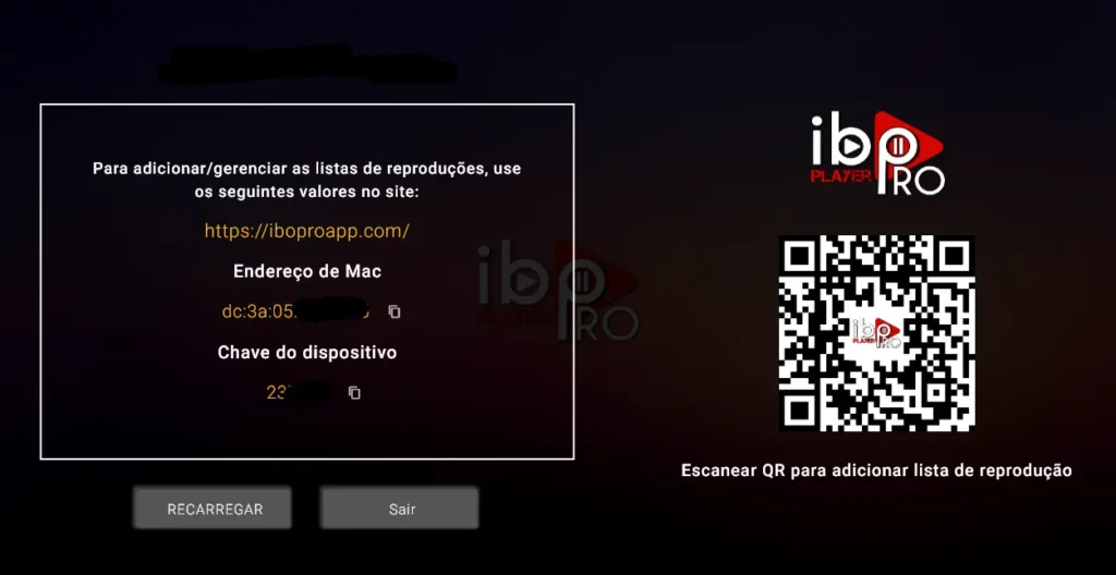 IBO Player IPTV no notebook e computador Windows